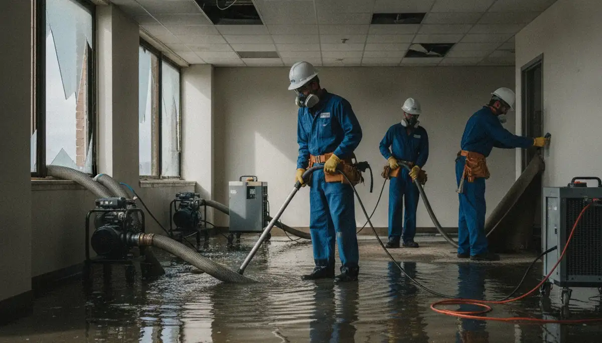 Commercial water damage restoration in Menifee, CA for flooding, leaks, and storm cleanup