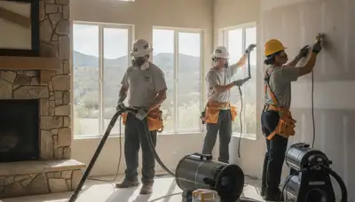 Water damage restoration team serving Menifee, CA, for emergency cleanup and repairs