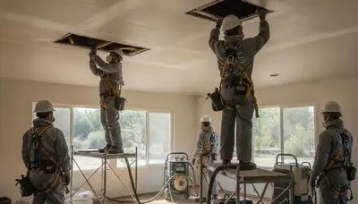 Water damage restoration crew serving Menifee, CA with professional cleanup and repair services