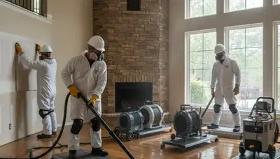 Water damage restoration team in Menifee, CA providing professional cleanup and repairs