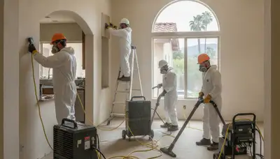 Water damage restoration team in Menifee, CA providing fast cleanup and repair services
